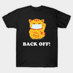 Japanese Luck Cat Back Off T-Shirt